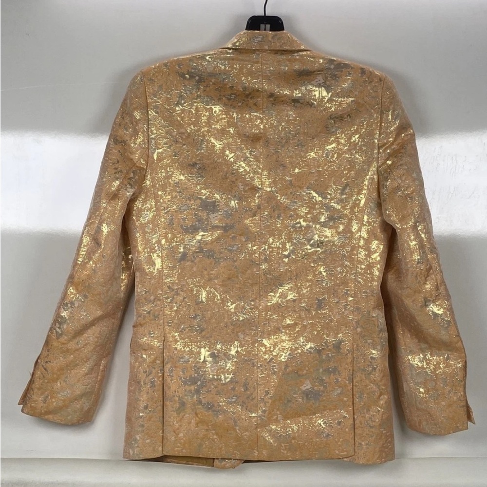 Gold Metallic Blazer - Luxe Evening Sport Coat brand new - Picture 2 of 14